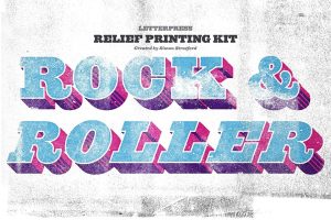 Rock and Roller Letterpress Kit