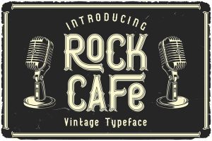 Rock Cafe Vintage Label Font