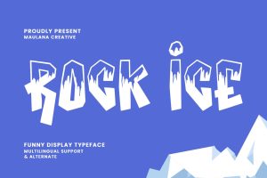 Rock Ice Funny Display Typeface