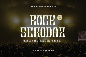 Rock Serodaz – Artdeco and Music Display Font