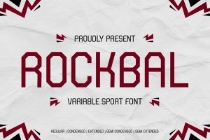 Rockbal – Variable Sport Font