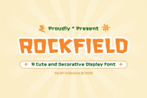 Rockfield – Cute Funny Childern School Book Font