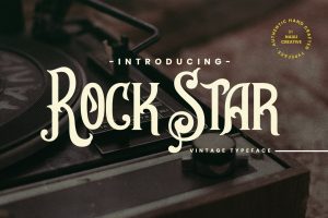 Rockstar- Vintage Decorative Typeface