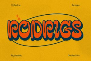 Rodrigs – Psychedelic Display Font