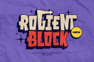 Rogient Block – Street Display Font