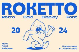 Roketto – Retro Bold Display Font