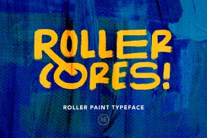 Roller Cores – Roller Paint Typeface
