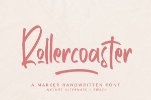 Rollercoaster – Marker Font