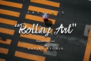 Rolling Art – Handwrite Font
