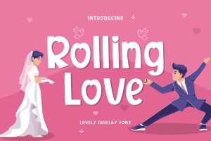Rolling Love – Handcraft Display Font