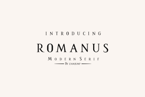 Romanus – a Classic Font