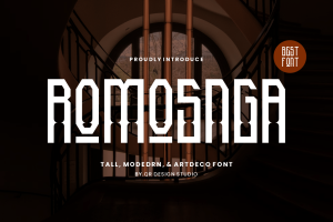 Romosnga – Tall & Medieval Font