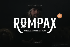 Rompax – Artdeco & Rustic Font