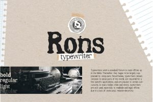RONS – Typewriter
