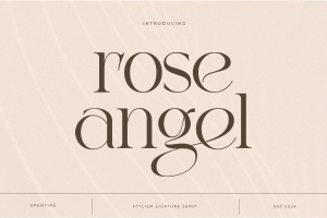 Rose Angel – Stylish Ligature Serif