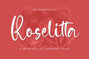 Roselitta – Wedding Font