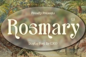Rosmary – Art Nouveau Font