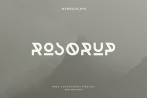 Rosorup – Nordic Vintage Font