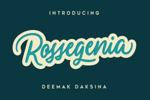 Rossegenia – Cursive Script Font