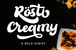 Rosti Creamy – Food Font