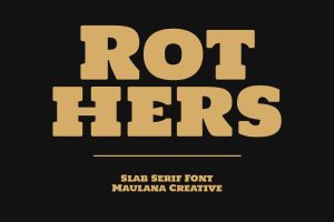 Rothers Slab Serif Display Font