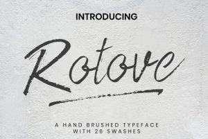 Rotove – Brush Font
