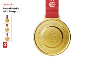 Round Medal Mockup