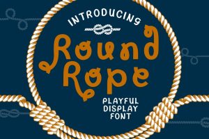 Round Rope – Playful Display Font