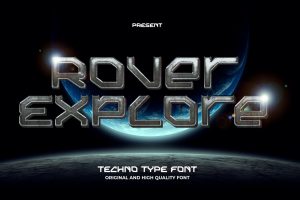 Rover Explore – Futuristic Sci-Fi Font