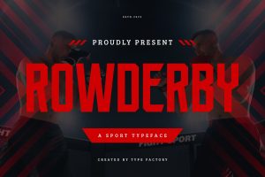 Rowderby – Sport Typeface