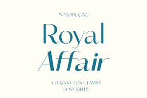 Royal Affair – Sophisticated Wedding Typeface