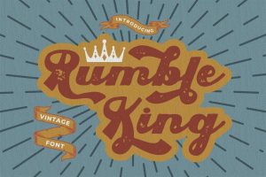 Rumble King – Vintage Script Font
