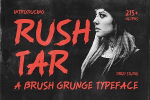 Rushtar – Brush Grunge Typeface