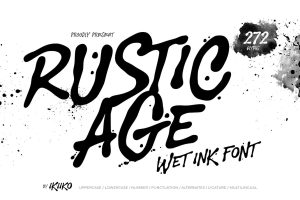 Rustic Age – Wet Ink Font
