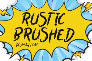 Rustic Brushed – Brush Font
