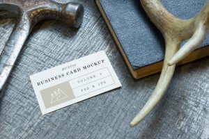 Rustic Business Card Mockup Vol. 3