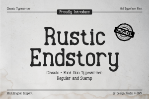 Rustic Endstory – Typewriter Font Duo