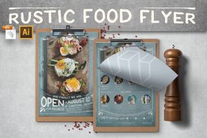 Rustic Food Promo Flyer