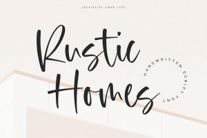 Rustic Homes – Handwritten Script Font TT