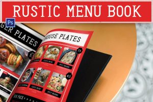 Rustic Menu Book