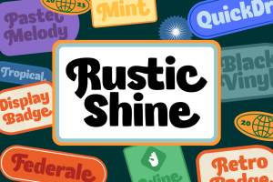 Rustic Shine – Retro Display Font
