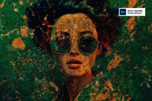 Rusty Metallic Photo Effect
