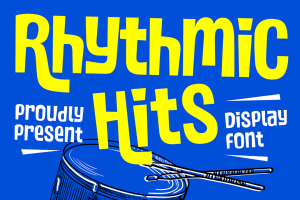 Rythmic Hits – Handdrawn Display Font
