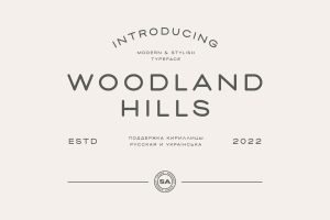 SA Woodland Hills – Modern Display Font