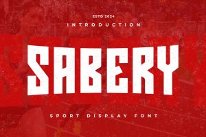 SABERY – Sport Display Font