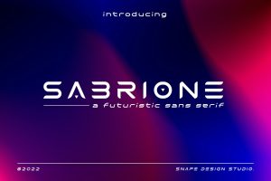 Sabrione – Futuristic Font
