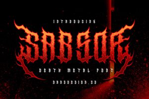 SabsoR Metal Horror Font