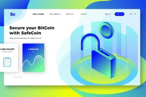 SafeCoin – Banner & Landing Page