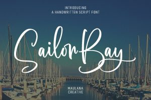 Sailor Bay Brush Script Font