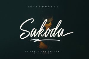 Sakoda Signature Font